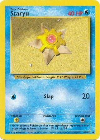 Staryu (65/102) [Base Set Unlimited] | Game Haven TX