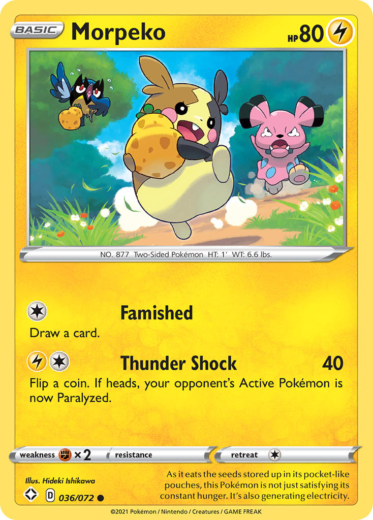 Morpeko (036/072) [Sword & Shield: Shining Fates] | Game Haven TX