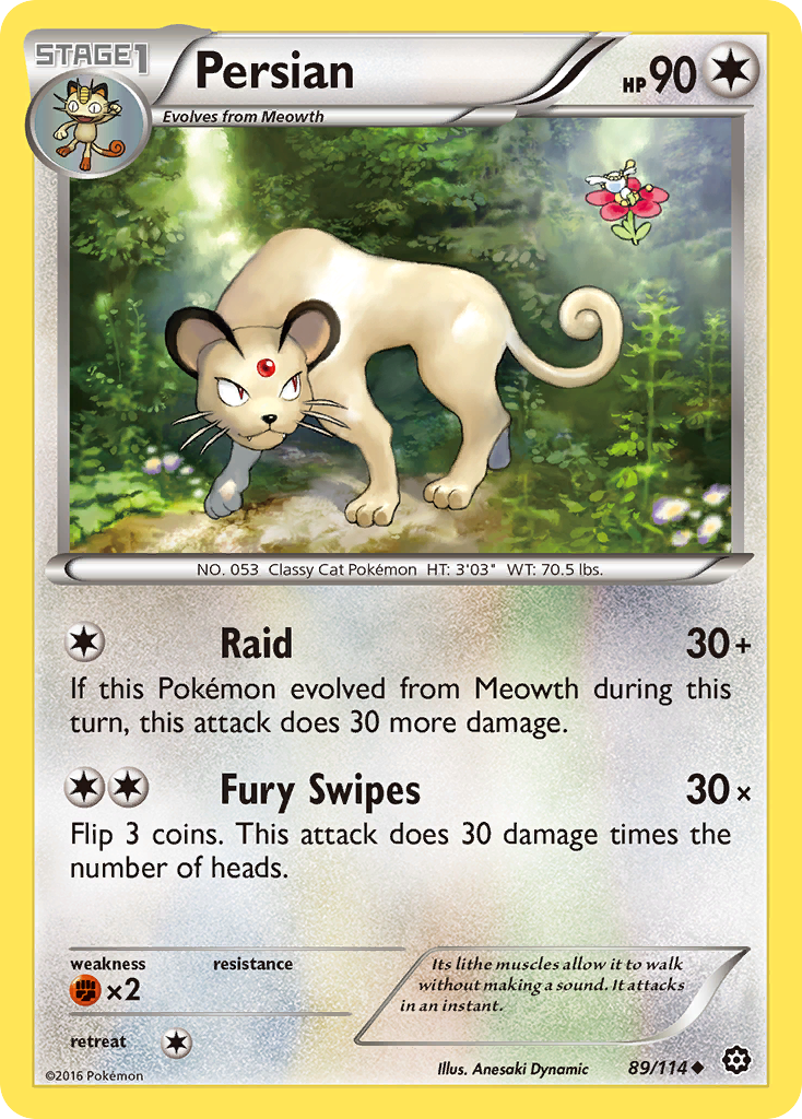 Persian (89/114) [XY: Steam Siege] | Game Haven TX
