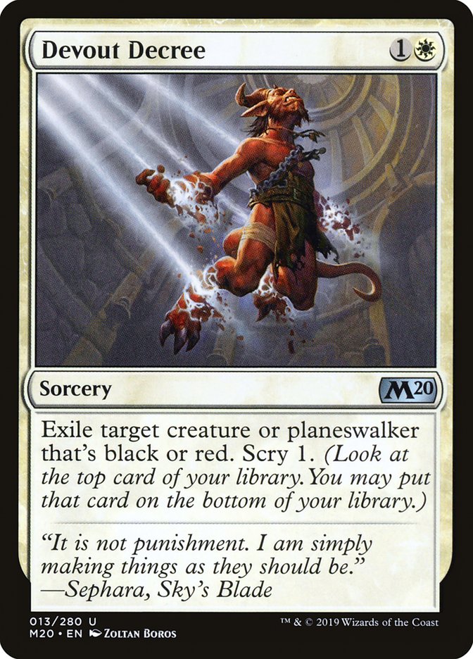 Devout Decree [Core Set 2020] | Game Haven TX