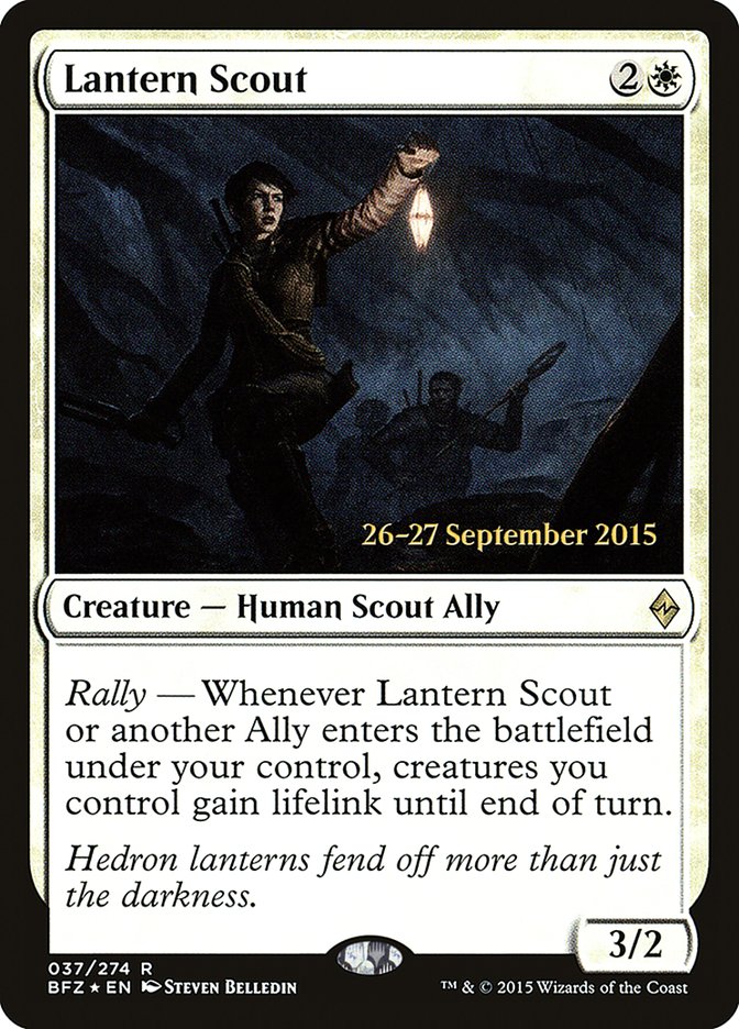 Lantern Scout [Battle for Zendikar Promos] | Game Haven TX