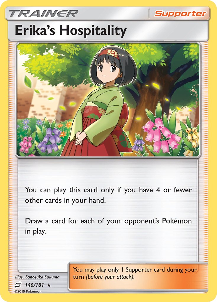 Erika's Hospitality (140/181) (Theme Deck Exclusive) [Sun & Moon: Team Up] | Game Haven TX