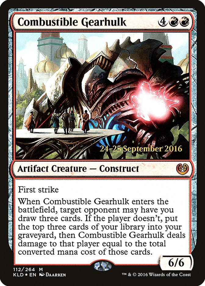 Combustible Gearhulk [Kaladesh Promos] | Game Haven TX