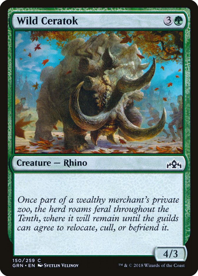 Wild Ceratok [Guilds of Ravnica] | Game Haven TX