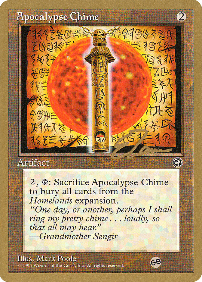 Apocalypse Chime (Eric Tam) (SB) [Pro Tour Collector Set] | Game Haven TX