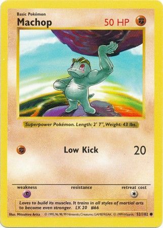 Machop (52/102) [Base Set Shadowless Unlimited] | Game Haven TX