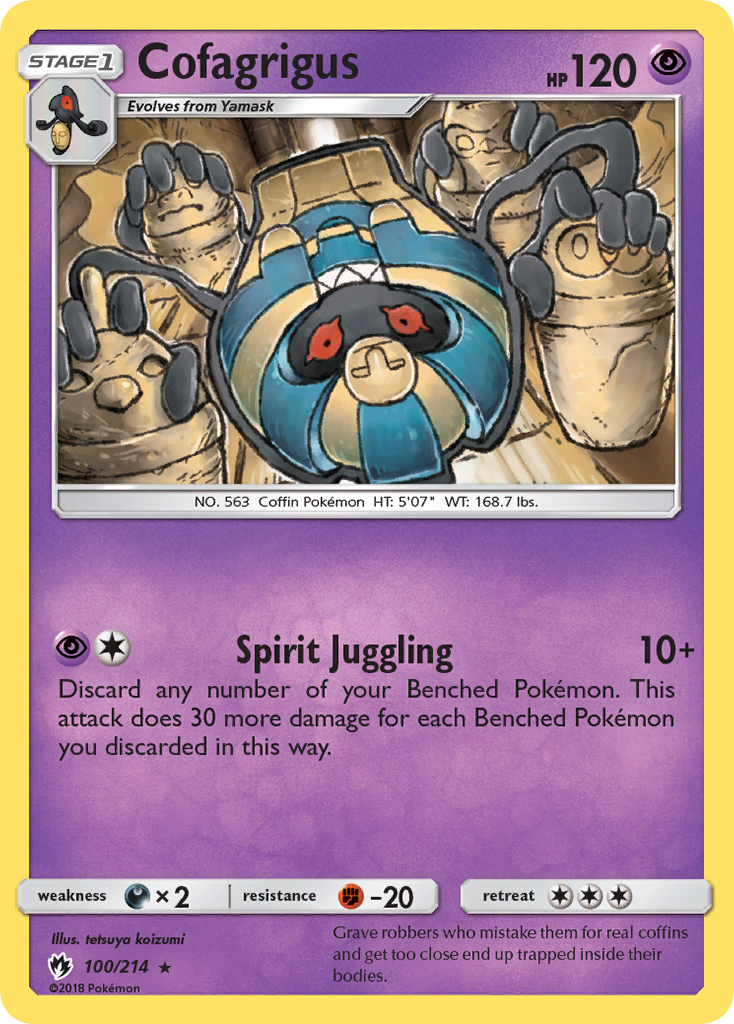 Cofagrigus (100/214) [Sun & Moon: Lost Thunder] | Game Haven TX