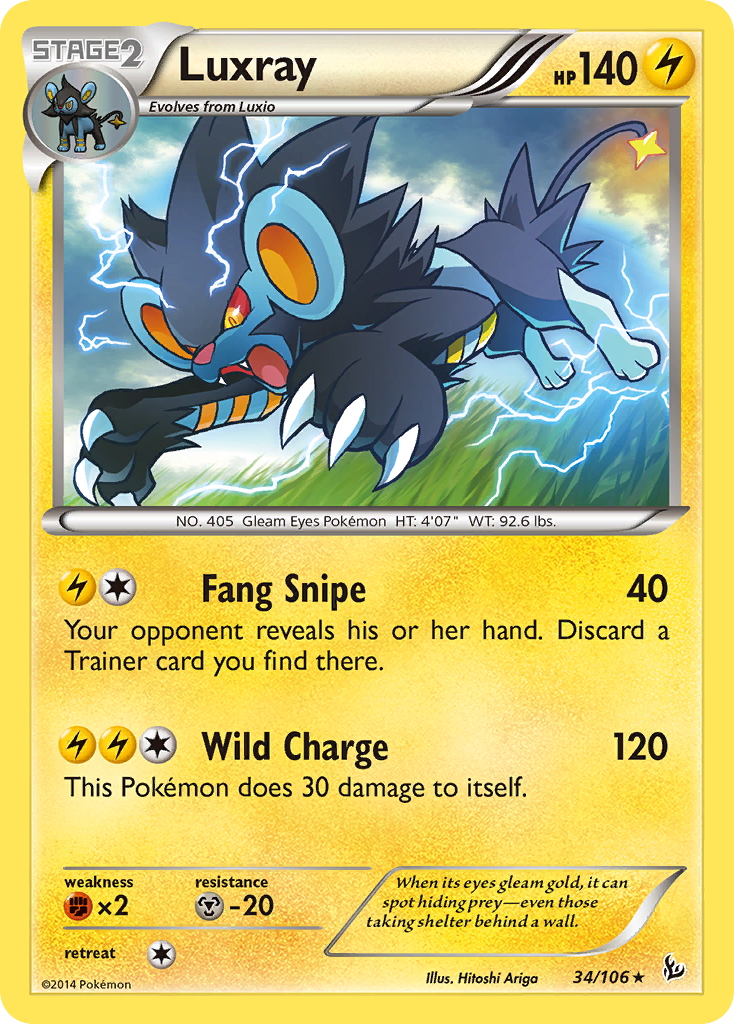 Luxray (34/106) [XY: Flashfire] | Game Haven TX
