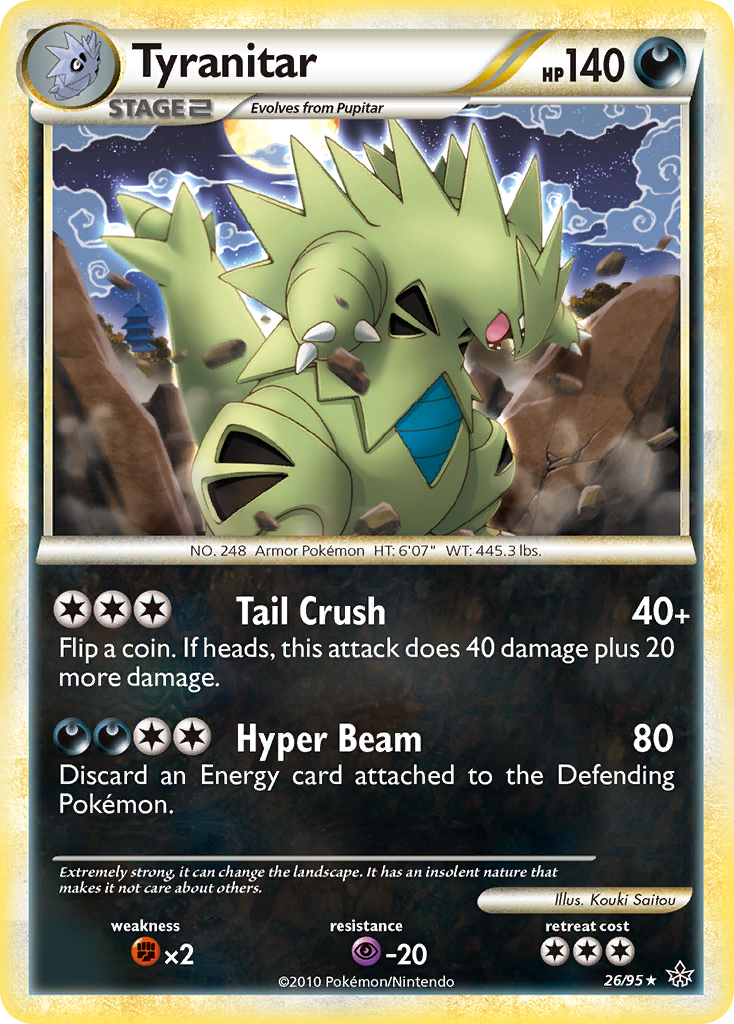 Tyranitar (26/95) [HeartGold & SoulSilver: Unleashed] | Game Haven TX