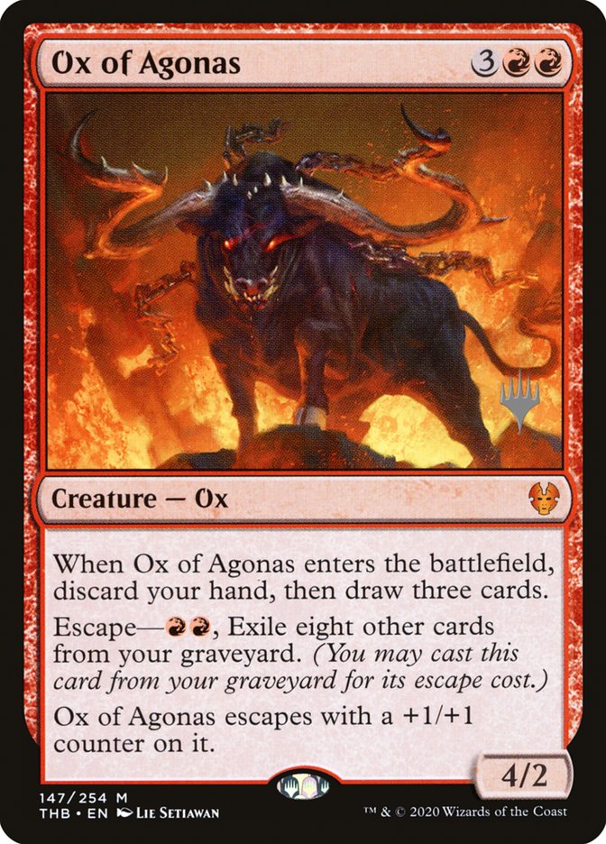Ox of Agonas (Promo Pack) [Theros Beyond Death Promos] | Game Haven TX