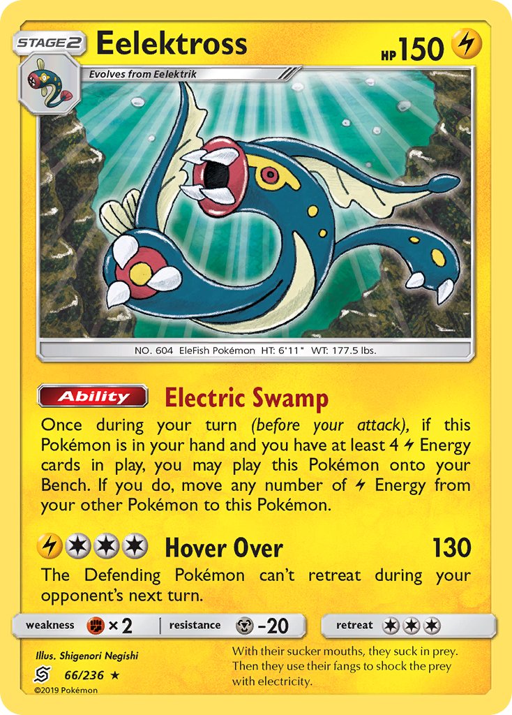 Eelektross (66/236) (Theme Deck Exclusive) [Sun & Moon: Unified Minds] | Game Haven TX