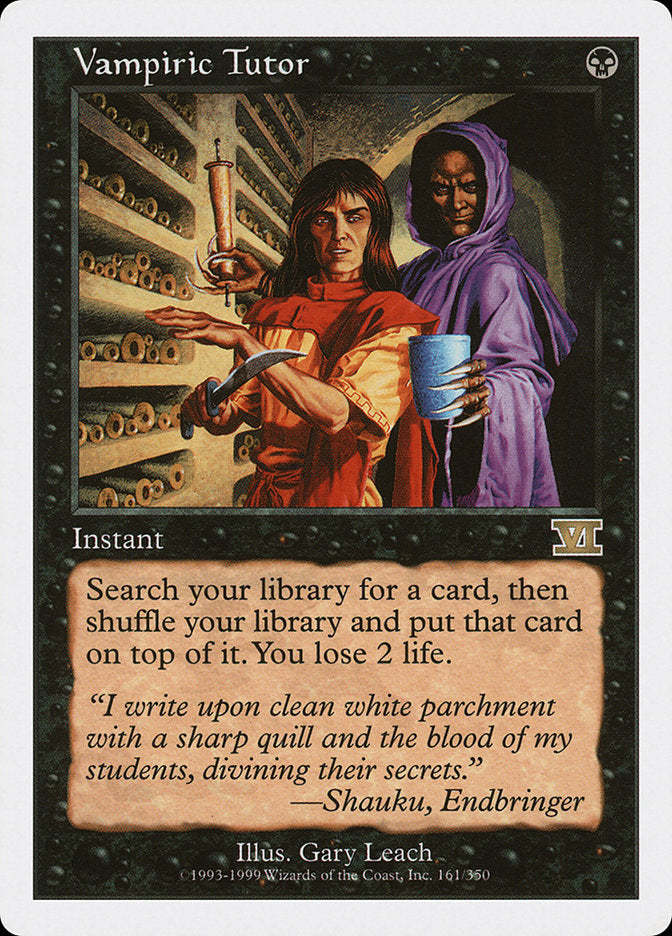 Vampiric Tutor [Classic Sixth Edition] | Game Haven TX