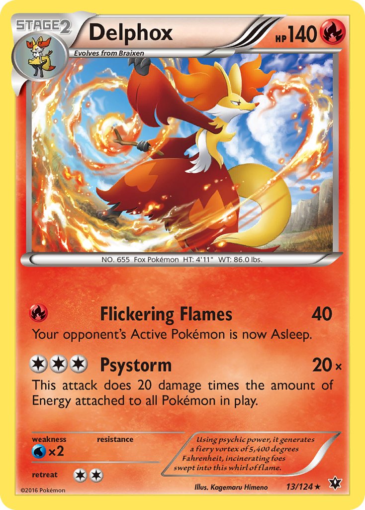 Delphox (13/124) (Theme Deck Exclusive) [XY: Fates Collide] | Game Haven TX