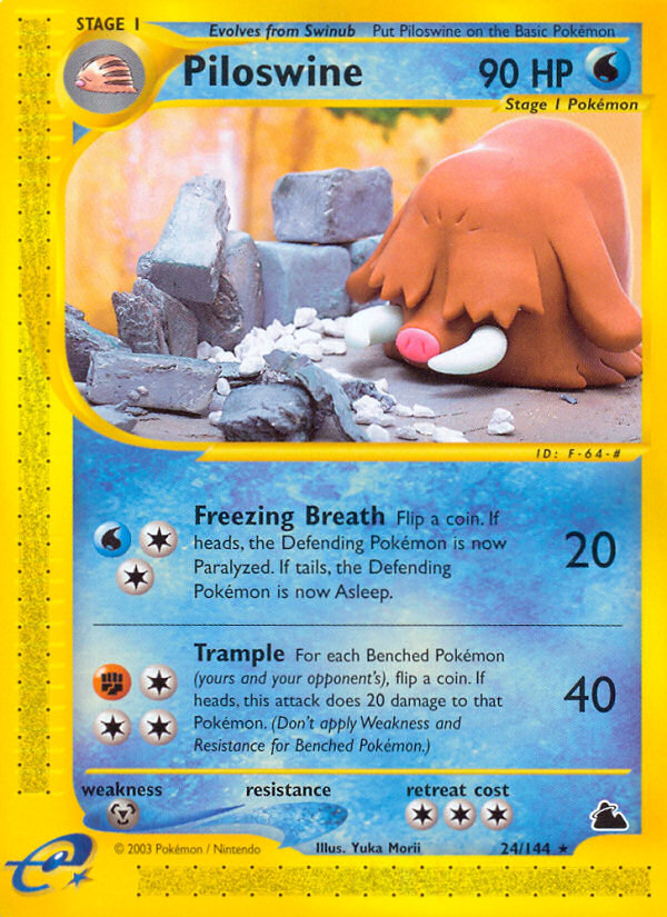 Piloswine (24/144) [Skyridge] | Game Haven TX