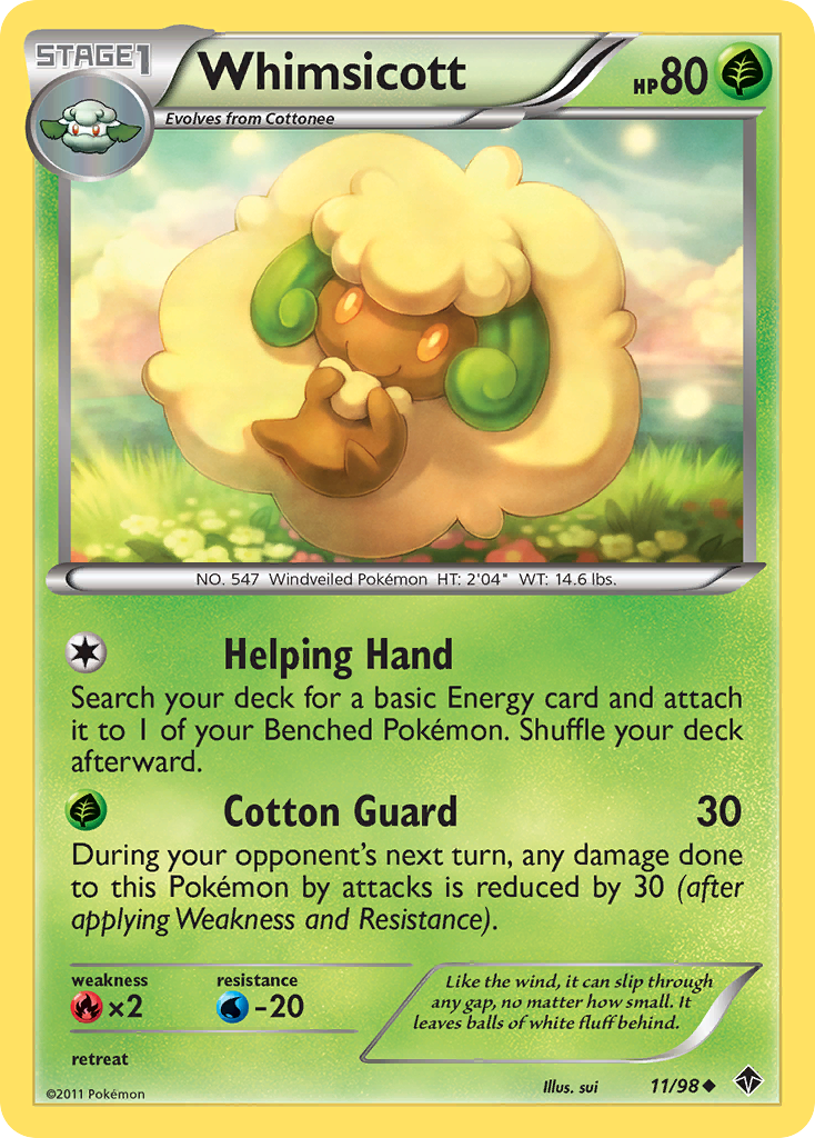 Whimsicott (11/98) [Black & White: Emerging Powers] | Game Haven TX
