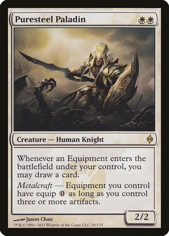 Puresteel Paladin [New Phyrexia] | Game Haven TX