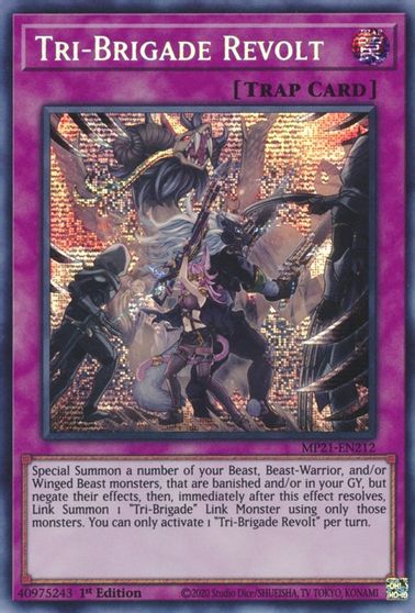 Tri-Brigade Revolt [MP21-EN212] Prismatic Secret Rare | Game Haven TX