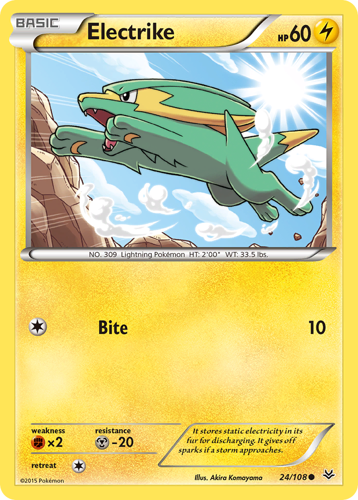 Electrike (24/108) [XY: Roaring Skies] | Game Haven TX