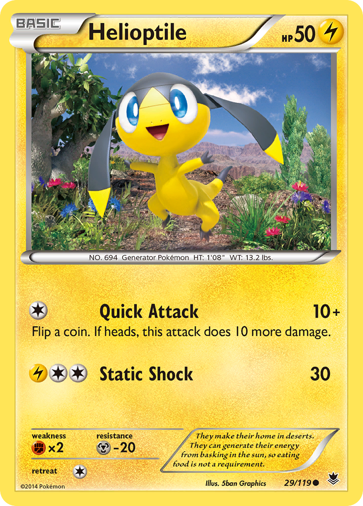 Helioptile (29/119) [XY: Phantom Forces] | Game Haven TX