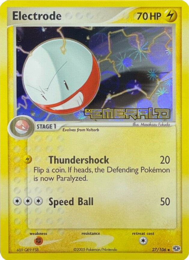 Electrode (27/106) (Stamped) [EX: Emerald] | Game Haven TX