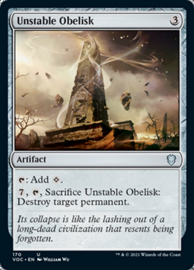 Unstable Obelisk [Innistrad: Crimson Vow Commander] | Game Haven TX