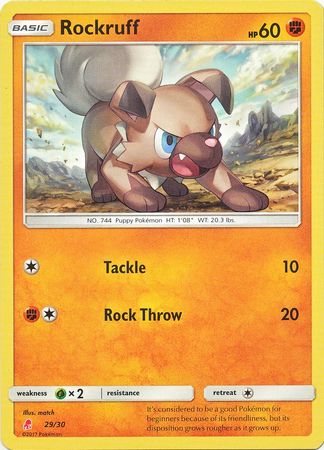 Rockruff (29/30) [Sun & Moon: Trainer Kit - Lycanroc] | Game Haven TX