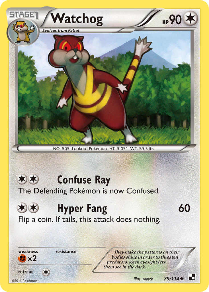 Watchog (79/114) [Black & White: Base Set] | Game Haven TX