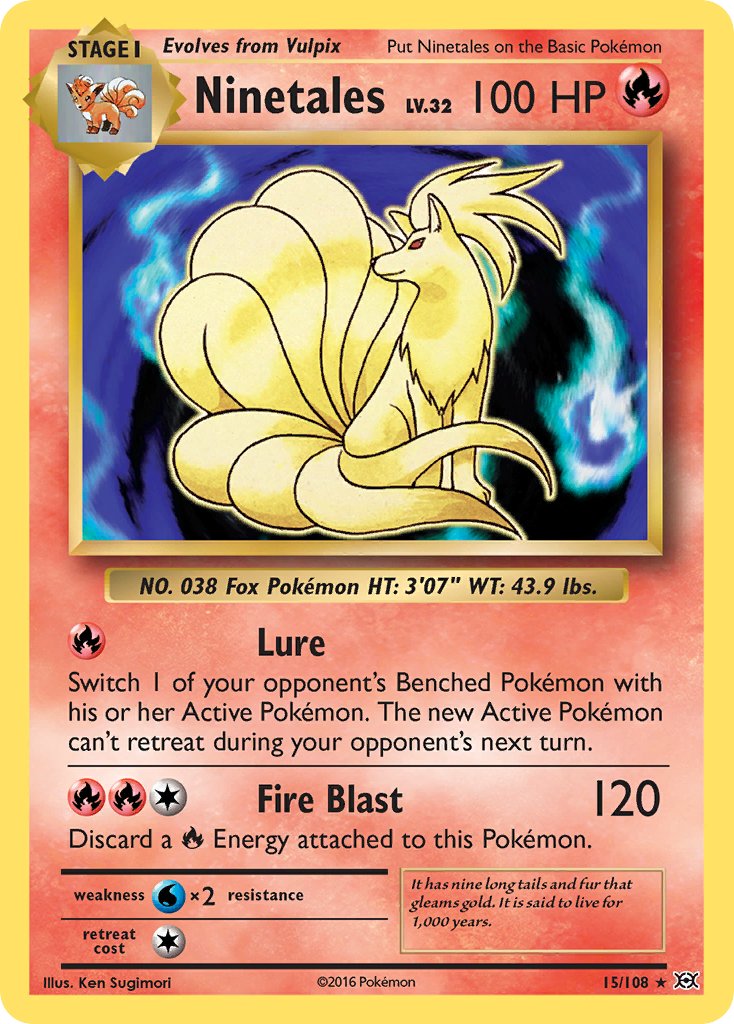 Ninetales (15/108) (Theme Deck Exclusive) [XY: Evolutions] | Game Haven TX