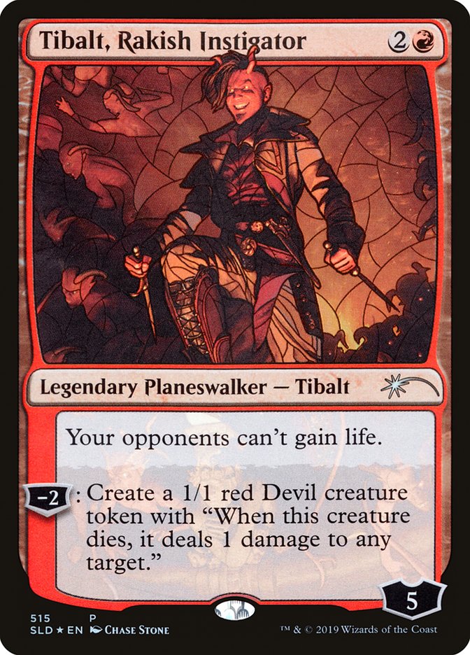 Tibalt, Rakish Instigator (Stained Glass) [Secret Lair Drop Promos] | Game Haven TX