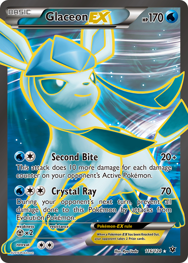 Glaceon EX (116/124) [XY: Fates Collide] | Game Haven TX