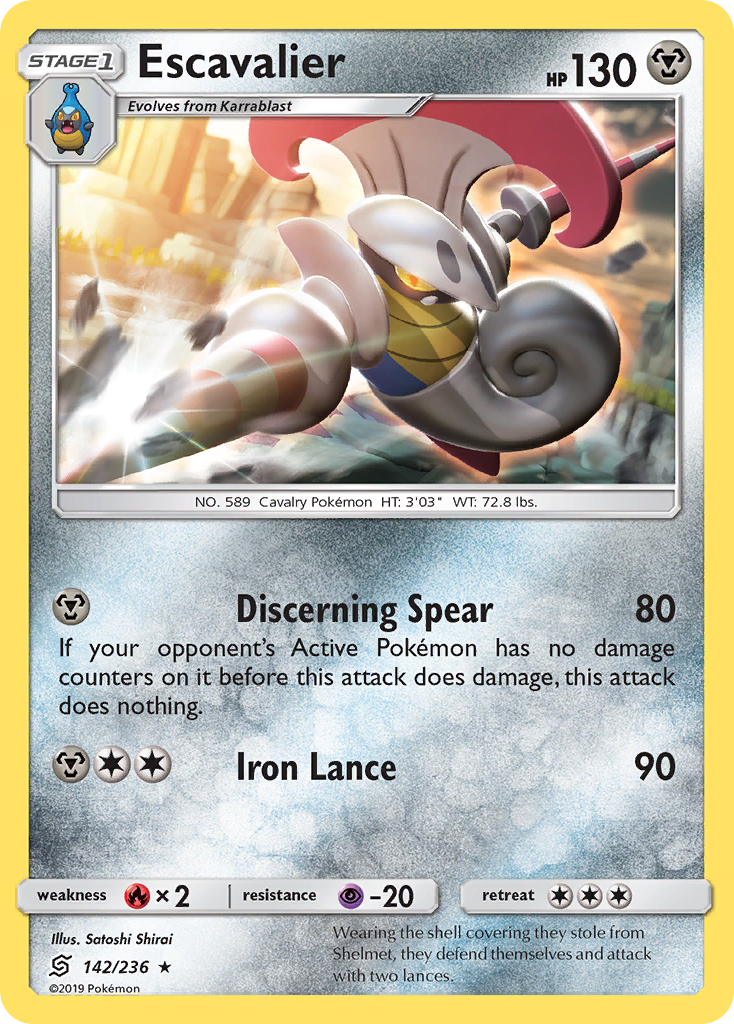 Escavalier (142/236) [Sun & Moon: Unified Minds] | Game Haven TX