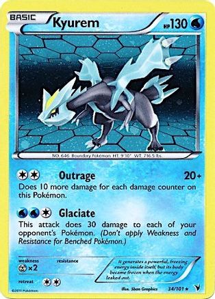 Kyurem (34/101) (Cosmos Holo) [Black & White: Noble Victories] | Game Haven TX
