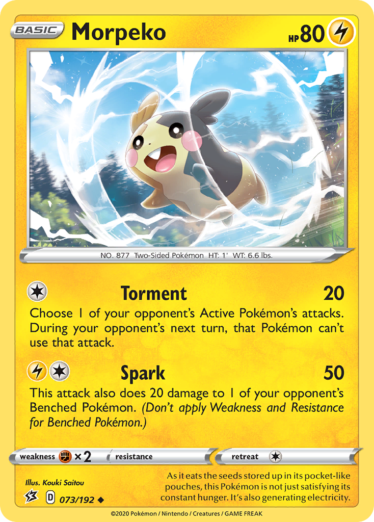 Morpeko (073/192) [Sword & Shield: Rebel Clash] | Game Haven TX