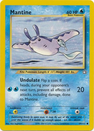 Mantine (64/111) [Neo Genesis Unlimited] | Game Haven TX