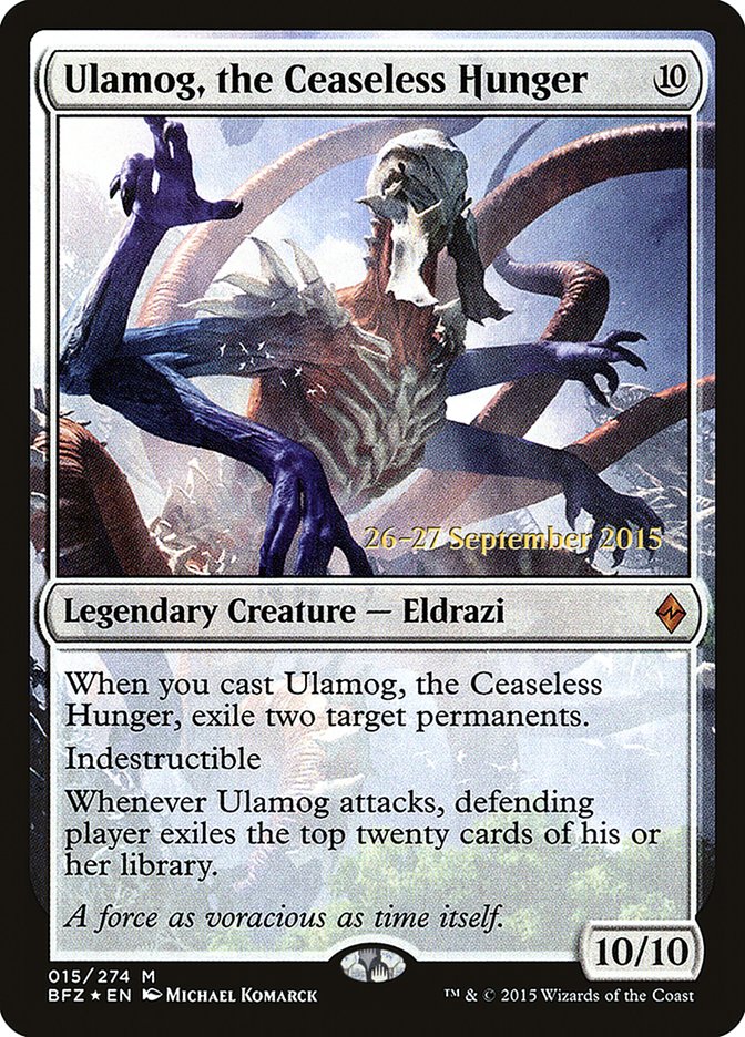 Ulamog, the Ceaseless Hunger [Battle for Zendikar Promos] | Game Haven TX