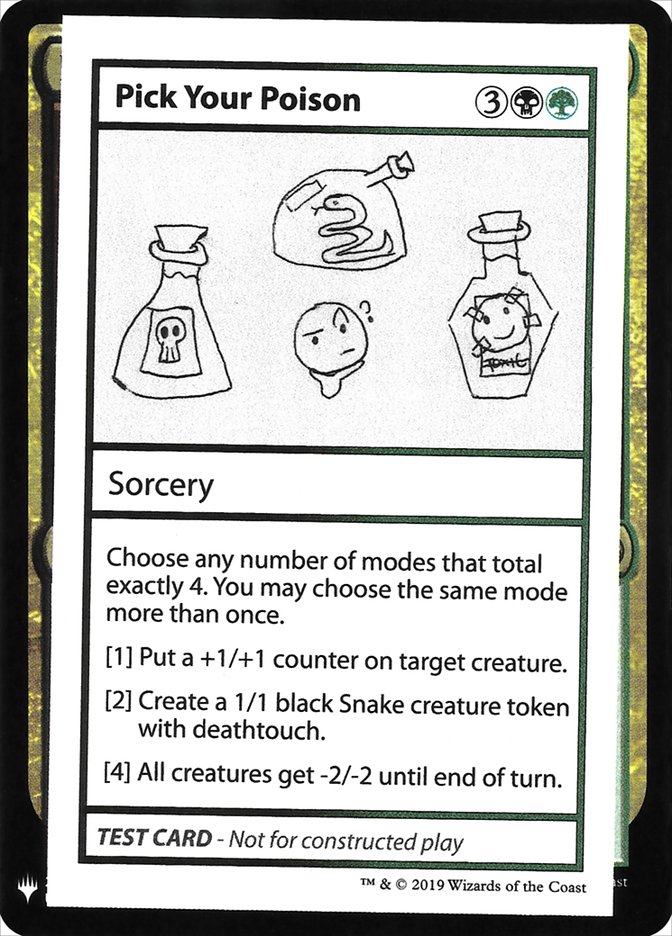 Pick Your Poison [Mystery Booster Playtest Cards] | Game Haven TX