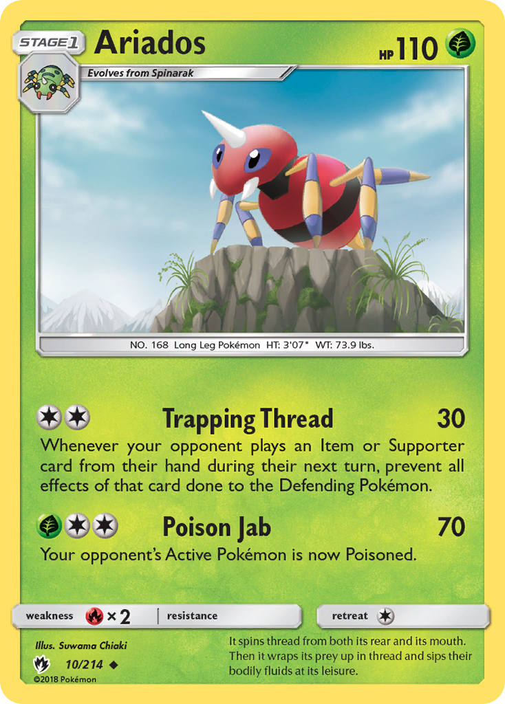 Ariados (10/214) [Sun & Moon: Lost Thunder] | Game Haven TX
