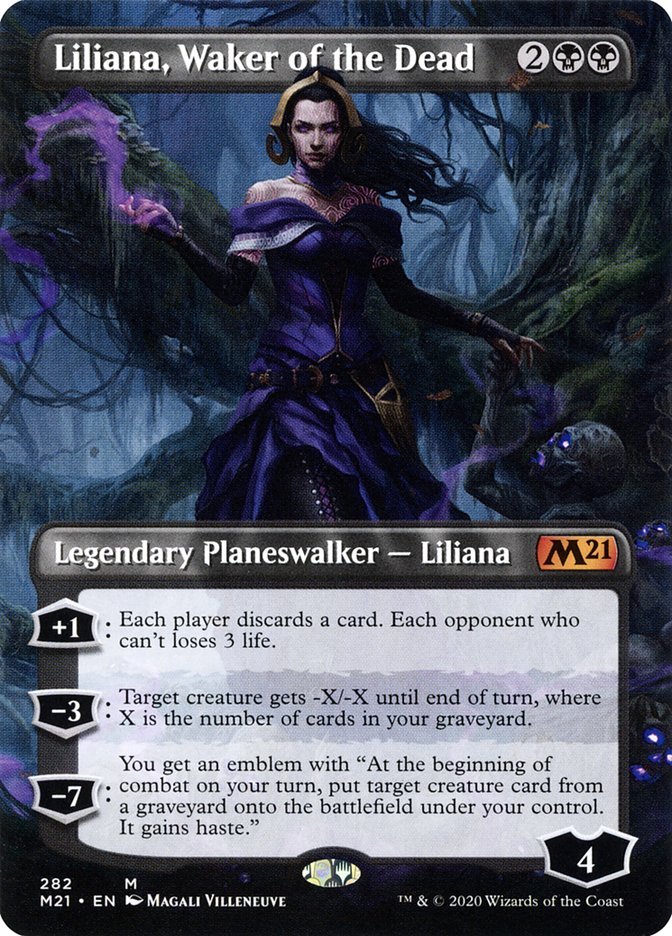 Liliana, Waker of the Dead (Borderless) [Core Set 2021] | Game Haven TX