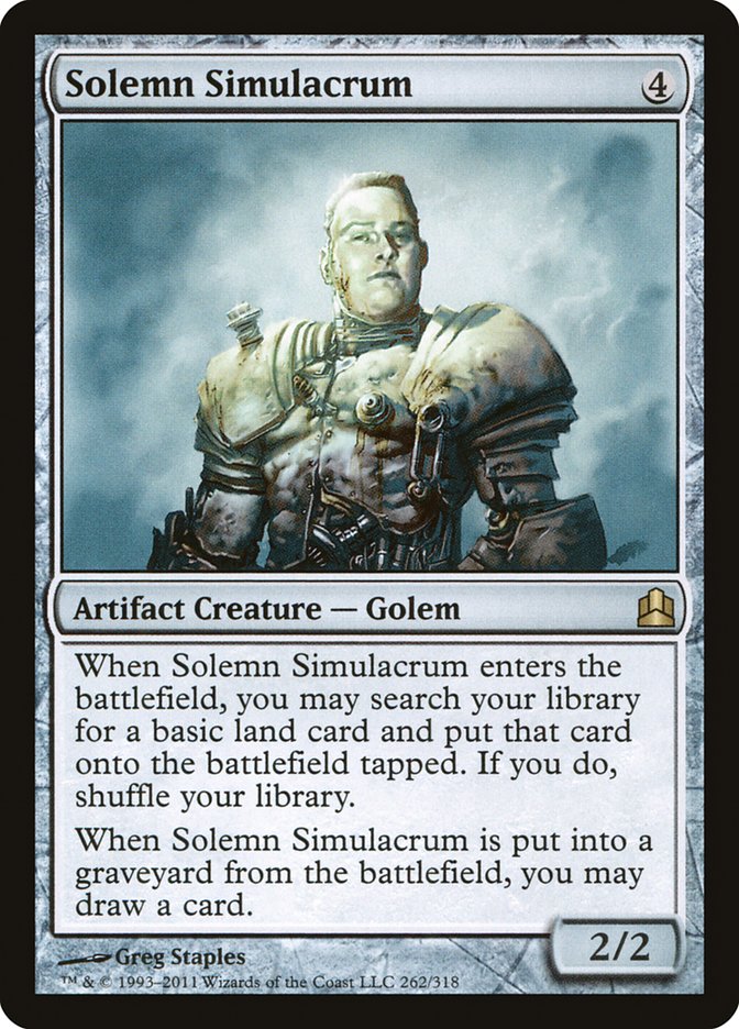 Solemn Simulacrum [Commander 2011] | Game Haven TX