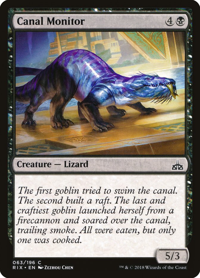 Canal Monitor [Rivals of Ixalan] | Game Haven TX