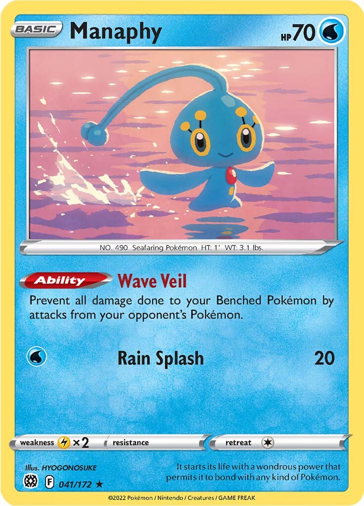 Manaphy (041/172) [Sword & Shield: Brilliant Stars] | Game Haven TX