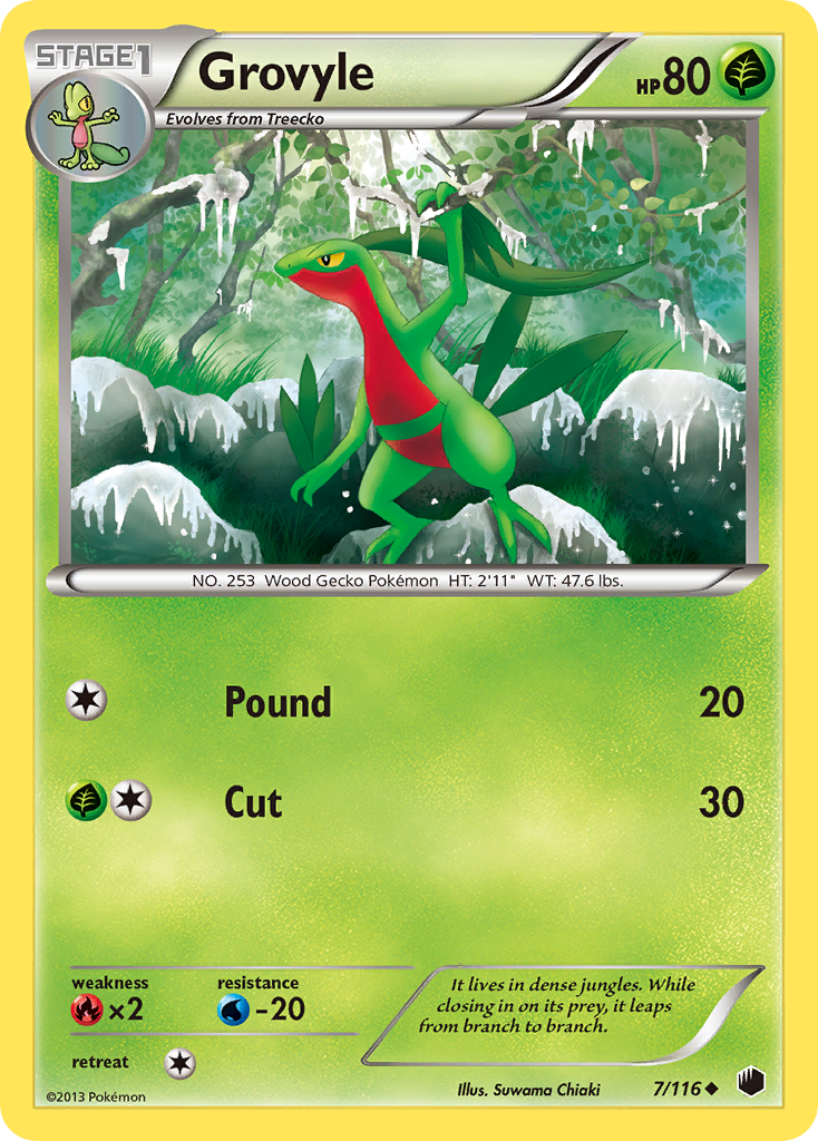 Grovyle (7/116) [Black & White: Plasma Freeze] | Game Haven TX
