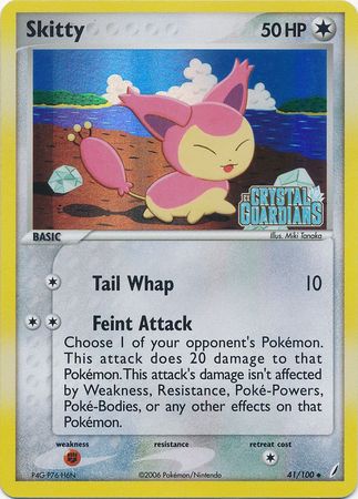 Skitty (41/100) (Stamped) [EX: Crystal Guardians] | Game Haven TX