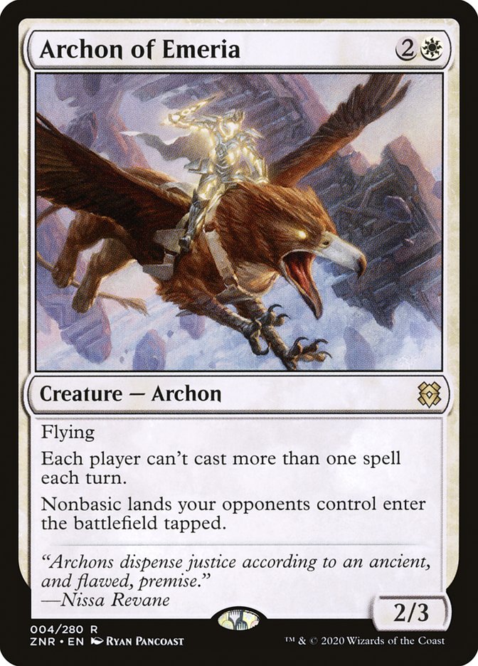 Archon of Emeria [Zendikar Rising] | Game Haven TX