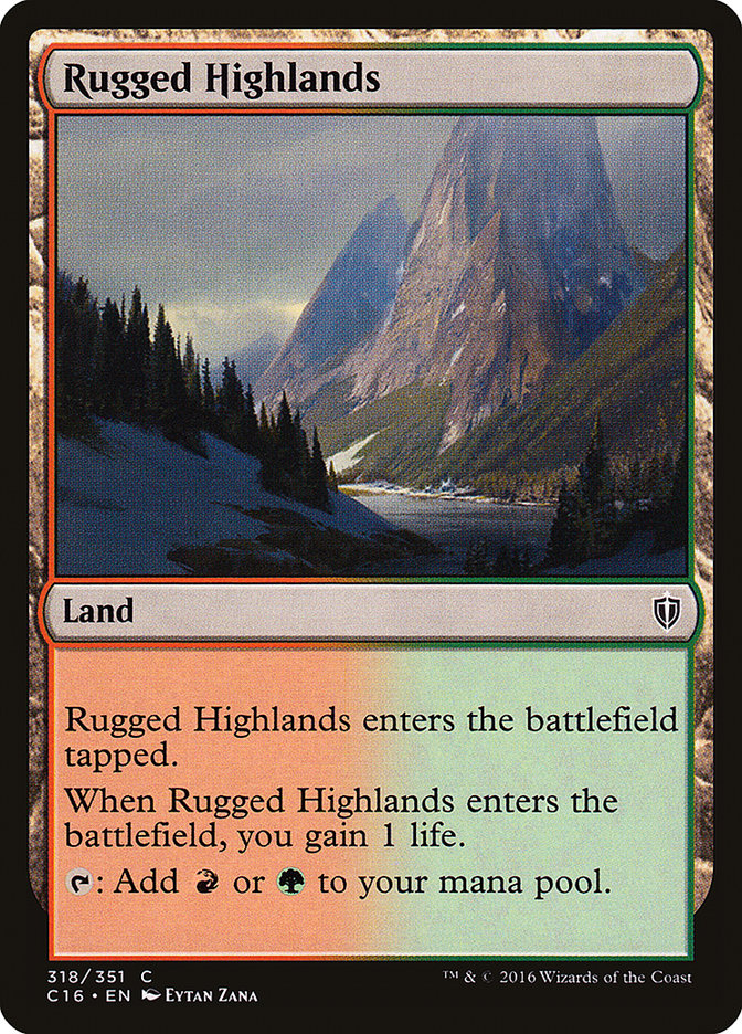 Rugged Highlands [Commander 2016] | Game Haven TX