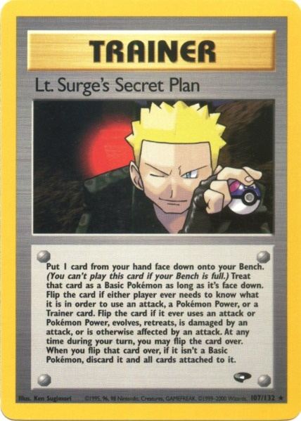 Lt. Surge's Secret Plan (107/132) [Gym Challenge Unlimited] | Game Haven TX