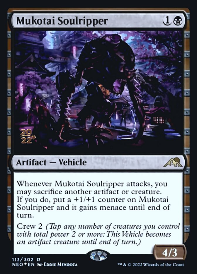 Mukotai Soulripper [Kamigawa: Neon Dynasty Prerelease Promos] | Game Haven TX