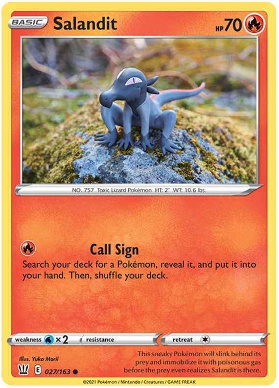 Salandit (027/163) [Sword & Shield: Battle Styles] | Game Haven TX