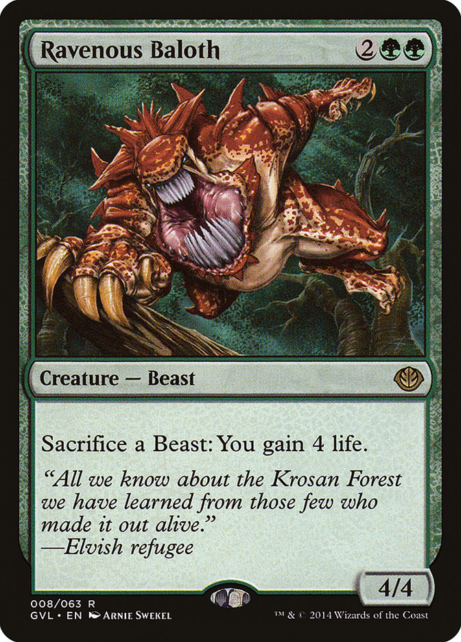Ravenous Baloth [Duel Decks Anthology: Garruk vs. Liliana] | Game Haven TX