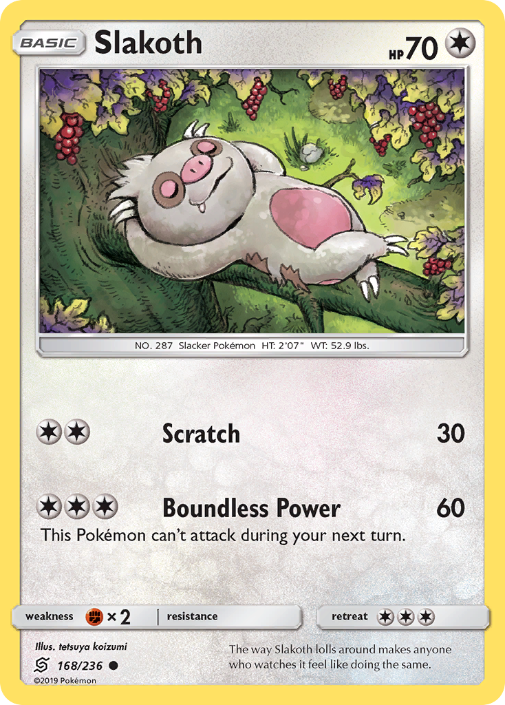 Slakoth (168/236) [Sun & Moon: Unified Minds] | Game Haven TX